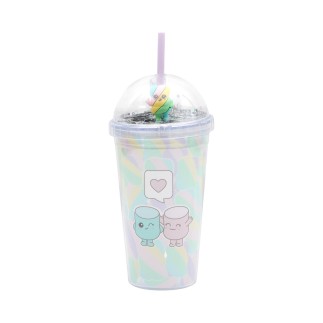 GOBELET DE TRANSPORT STARCUP CHAMALLOW KAWAII 45CL