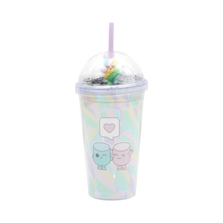 GOBELET DE TRANSPORT STARCUP CHAMALLOW KAWAII 45CL