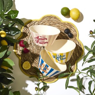 BOL PLASTIQUE DOLCE VITA D15CM