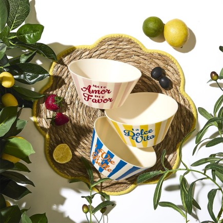 BOL PLASTIQUE DOLCE VITA D15CM