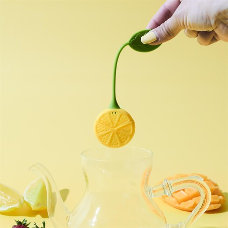 INFUSEUR A THE FORME CITRON