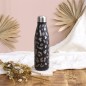 BOUTEILLE DE TRANSPORT ISOTHERME LEOPARD 50CL NOIR