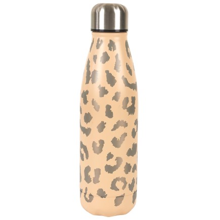 BOUTEILLE DE TRANSPORT ISOTHERME LEOPARD 50CL BEIGE