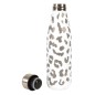 BOUTEILLE DE TRANSPORT ISOTHERME LEOPARD 50CL BLANC