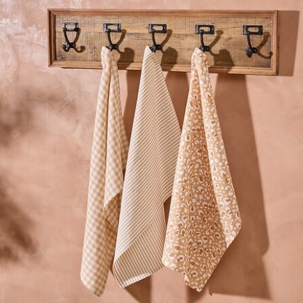 Lot de 3 torchons Léopardi