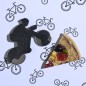 ROULETTE A PIZZA EN FORME DE VELO