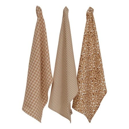 Lot de 3 torchons Léopardi