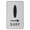 PLAQUE MÉTAL RELIEF surf