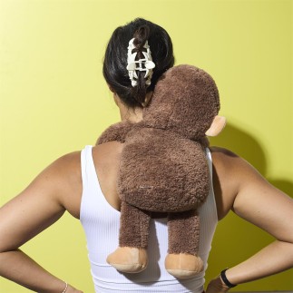 PELUCHE SINGE CALIN LESTEE