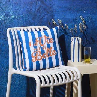 COUSSIN DEPERLANT LA VIE EST BELLE 40X40CM