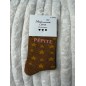 Chaussettes Paillettes Pépite marron