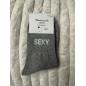 Chaussettes Paillettes Sexy gris foncé