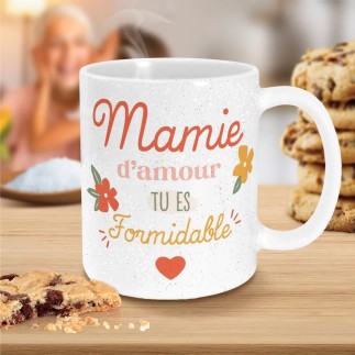 Mug paillettes mamie d amour tu es formidable