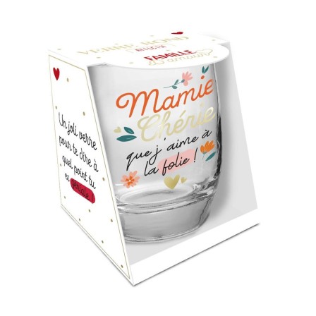 Verre rond "mamie cherie" Verre rond "mamie cherie"