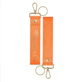 Porte cles laniere mamie en or