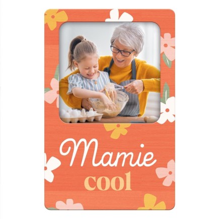Magnet bois photo mamie cool