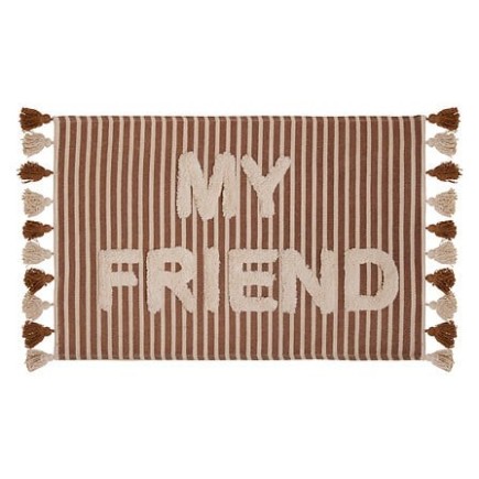 Tapis Scott 60 x 90 cm coton tufté My Friends pour chambre d'enfant