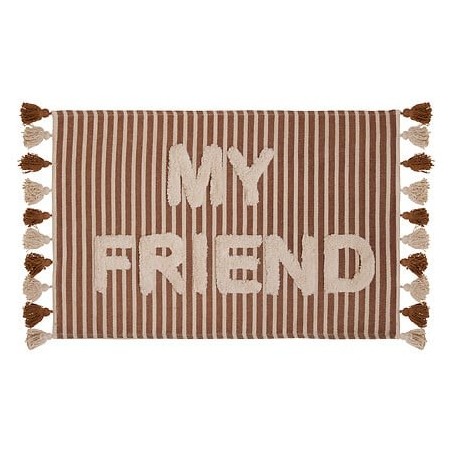Tapis Scott 60 x 90 cm coton tufté My Friends pour chambre d'enfant
