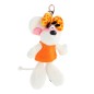 Porte-clés peluche Diddlina en robe orange 15cm