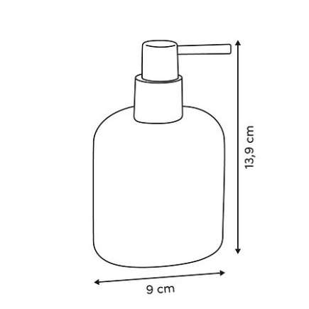 Distributeur de savon Oleya 290 ml résine beige