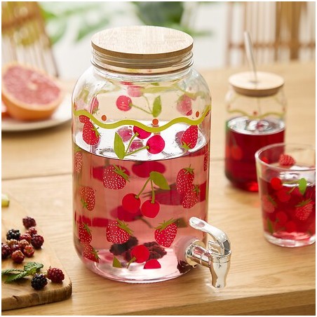 Distributeur de boissons Fruity 4l verre fraise