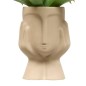 Agave artificielle Sien 48cm pot céramique visage
