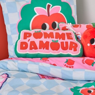 Coussin pomme d'amour Chachapop 44x20cm