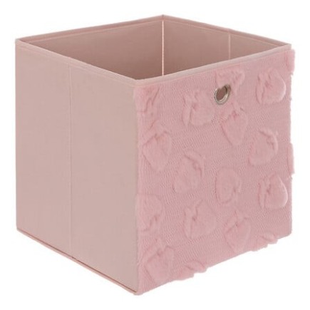 Boîte de rangement Fraiz 30cm rose