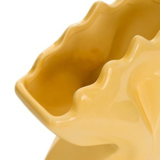 Vase Della Pasta 21,5cm céramique jaune