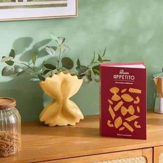 Vase Della Pasta 21,5cm céramique jaune