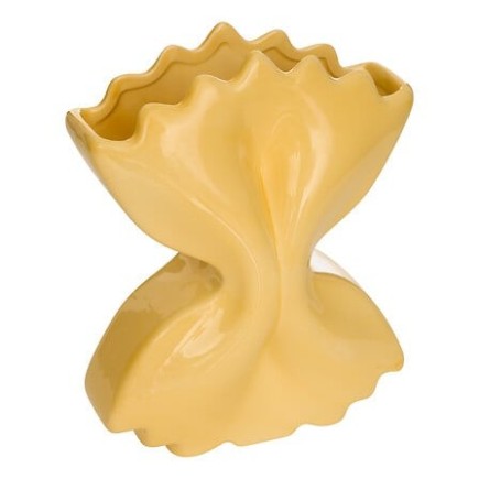 Vase Della Pasta 21,5cm céramique jaune