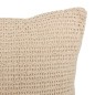 Coussin crochet Océania 40 x 40 cm beige