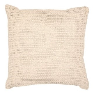 Coussin crochet Océania 40 x 40 cm beige
