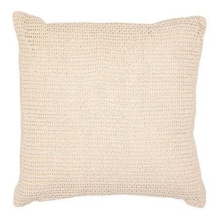 Coussin crochet Océania 40 x 40 cm beige