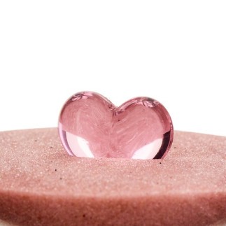 Sablier Popi 20cm verre coeur