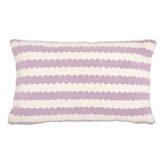 Coussin Poolside 38 x 58 cm rayé lilas