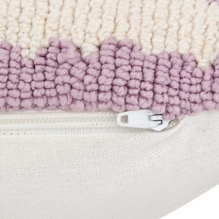 Coussin Poolside 38 x 58 cm rayé lilas