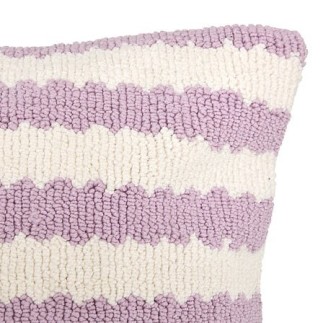 Coussin Poolside 38 x 58 cm rayé lilas