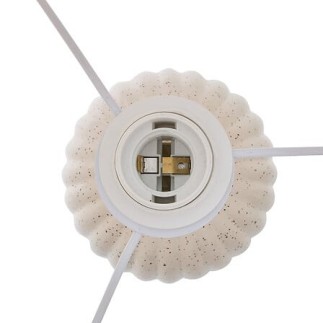 Lampe Kenan 43cm céramique beige