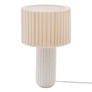 Lampe Kenan 43cm céramique beige