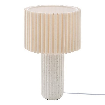 Lampe Kenan 43cm céramique beige