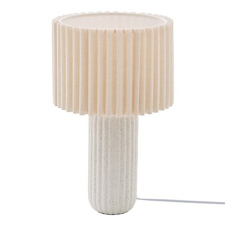 Lampe Kenan 43cm céramique beige