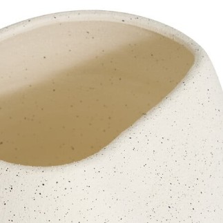 Vase déstructuré Sien 29,5cm céramique blanc