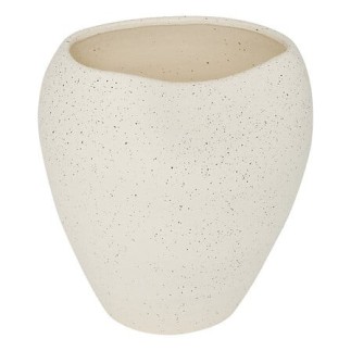 Vase déstructuré Sien 29,5cm céramique blanc