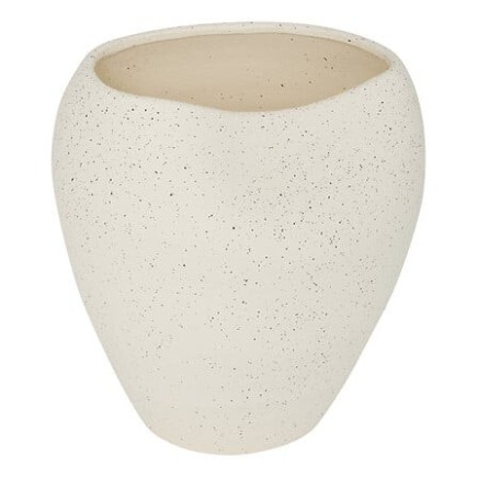 Vase déstructuré Sien 29,5cm céramique blanc