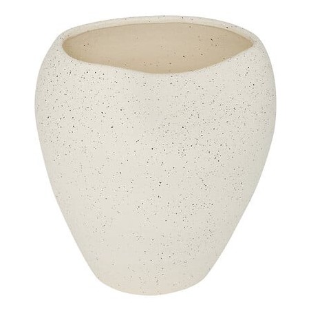 Vase déstructuré Sien 29,5cm céramique blanc