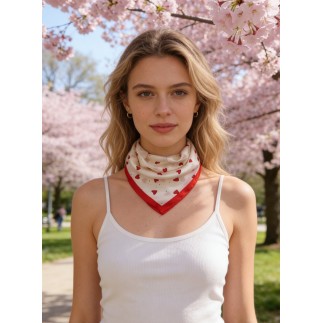 Carré effet soie 70x70cm pas cher