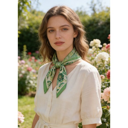 Carré effet soie 70x70cm pas cher