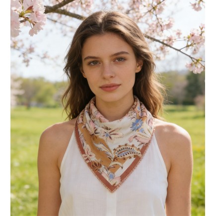 Carré effet soie 70x70cm pas cher