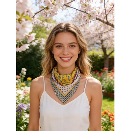 Carré effet soie 70x70cm pas cher